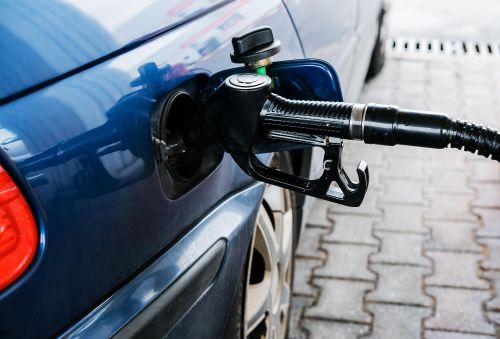 refuelling a car